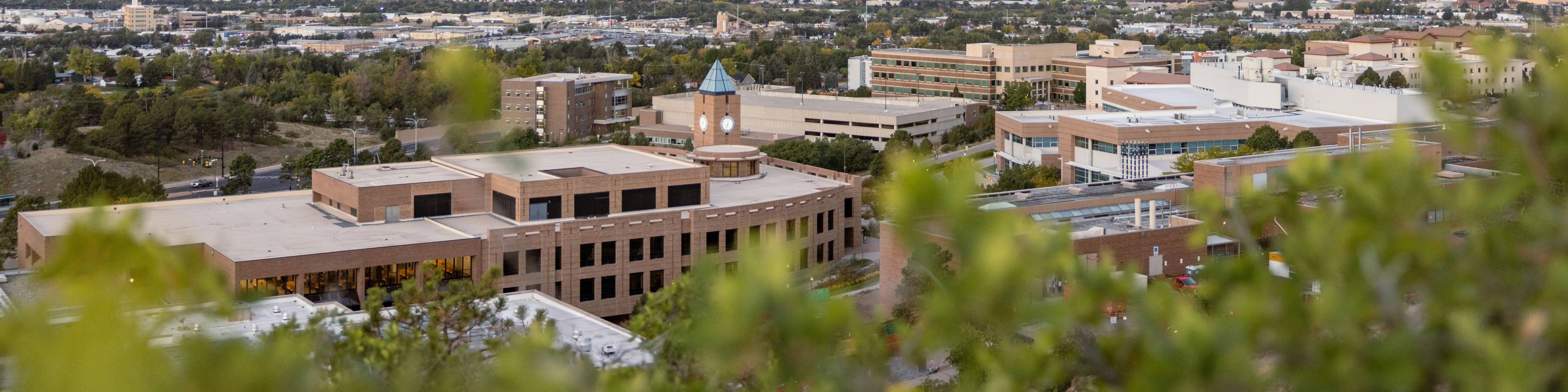 View of UCCS' campus from Austin Bluffs