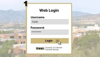 Decorative image of a example log-in page