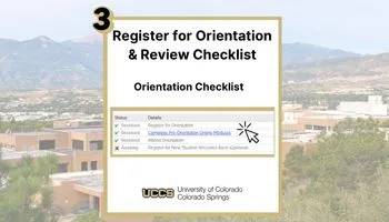 Screenshot of orientation checklist